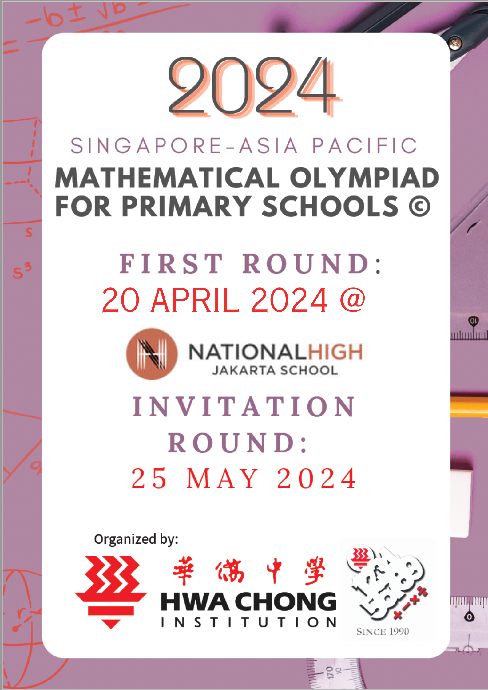 SingaporeAsia Pacific Mathematical Olympiad For Primary Schools 2024